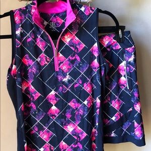 Two piece golf outfit